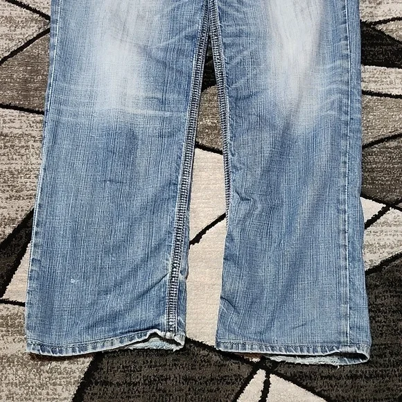 BKE SETH EMBROIDERED BOOT-LEG DENIM JEAN SIZE 42 - Picture 6 of 15